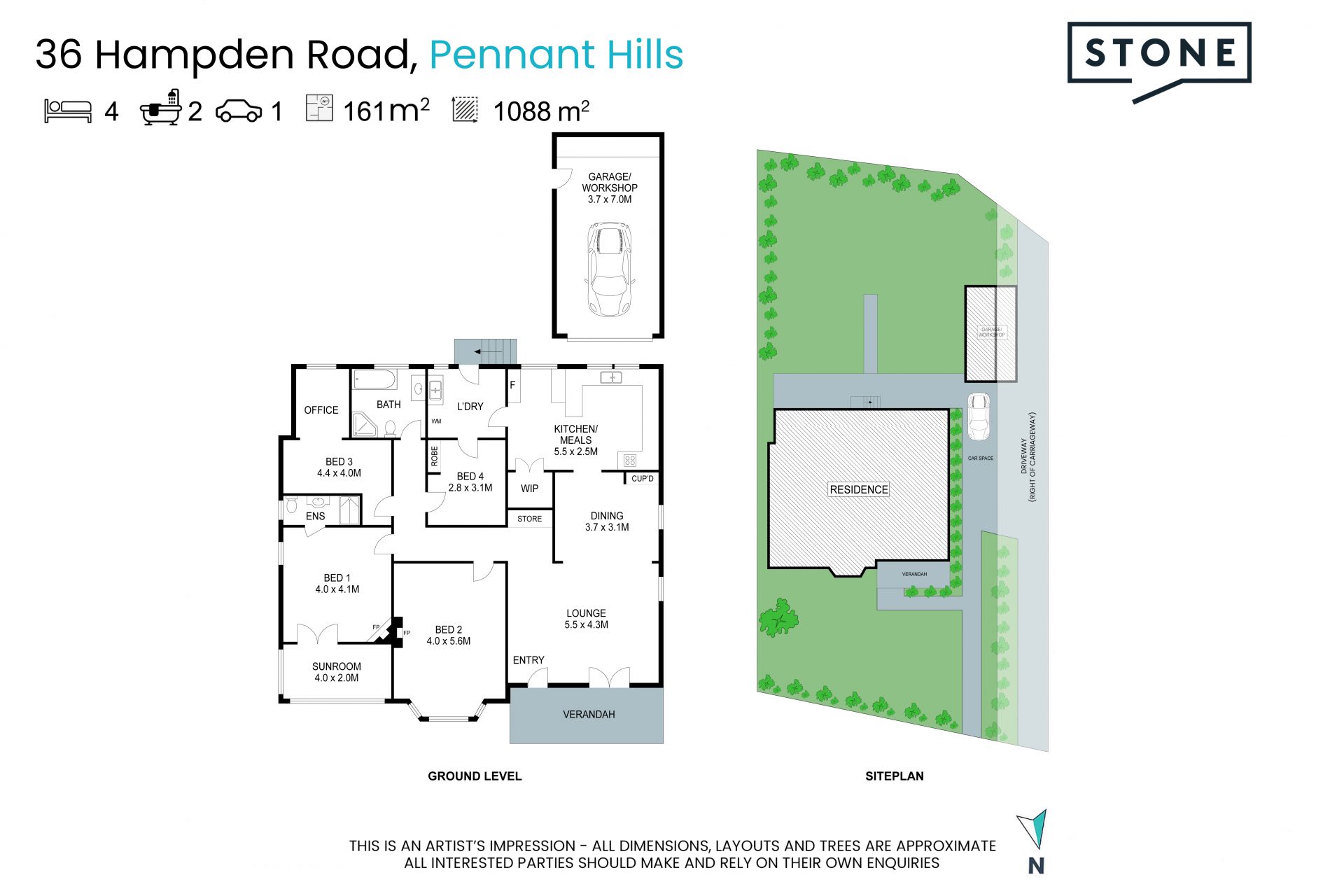 Grand Federation charmer on 1,088sqm, DA approved for luxury extension