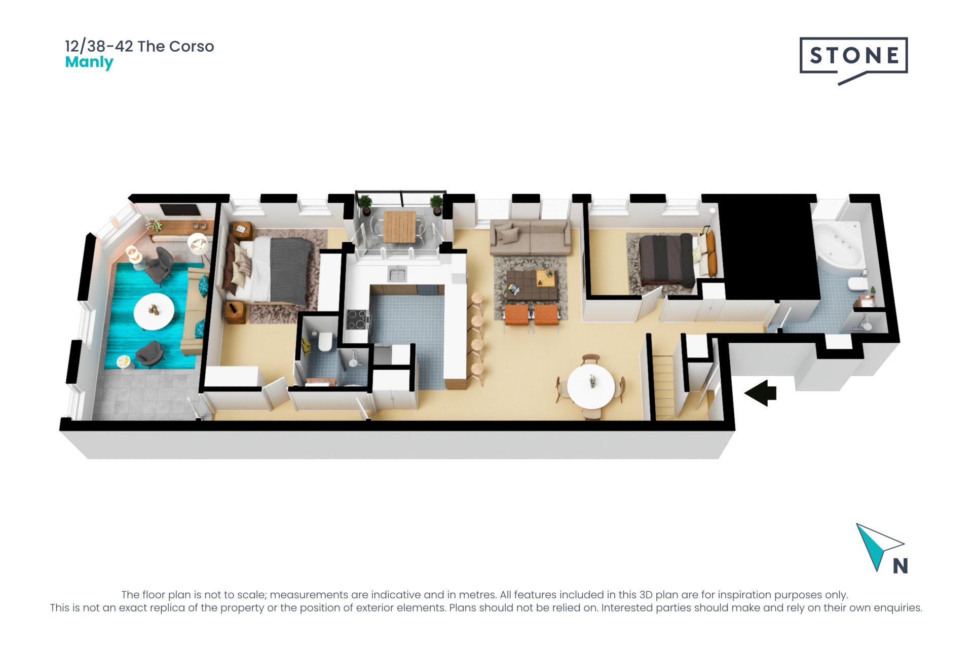 Majestic apartment covering 125sqm on title