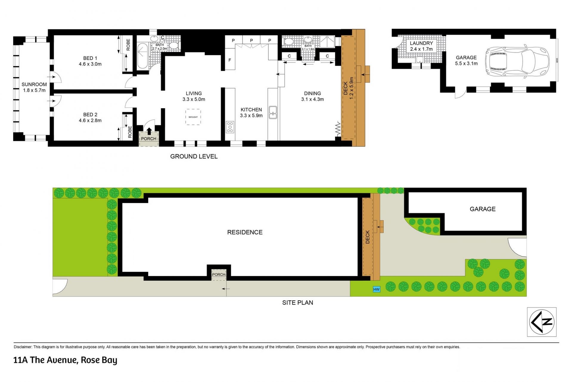 Freestanding Rose Bay Residence With Dual Street Access