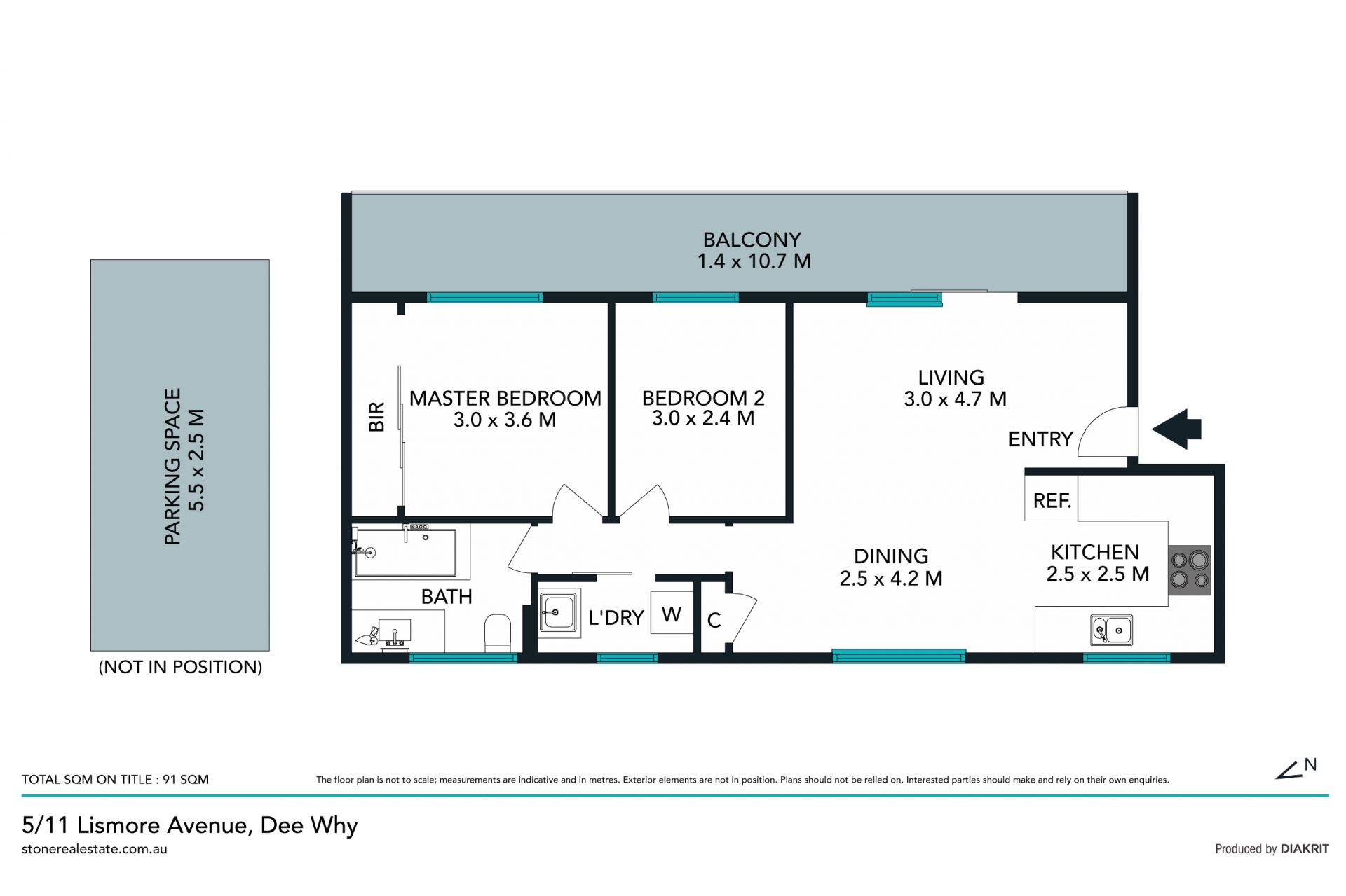 Sunny north-easterly aspect in convenient location