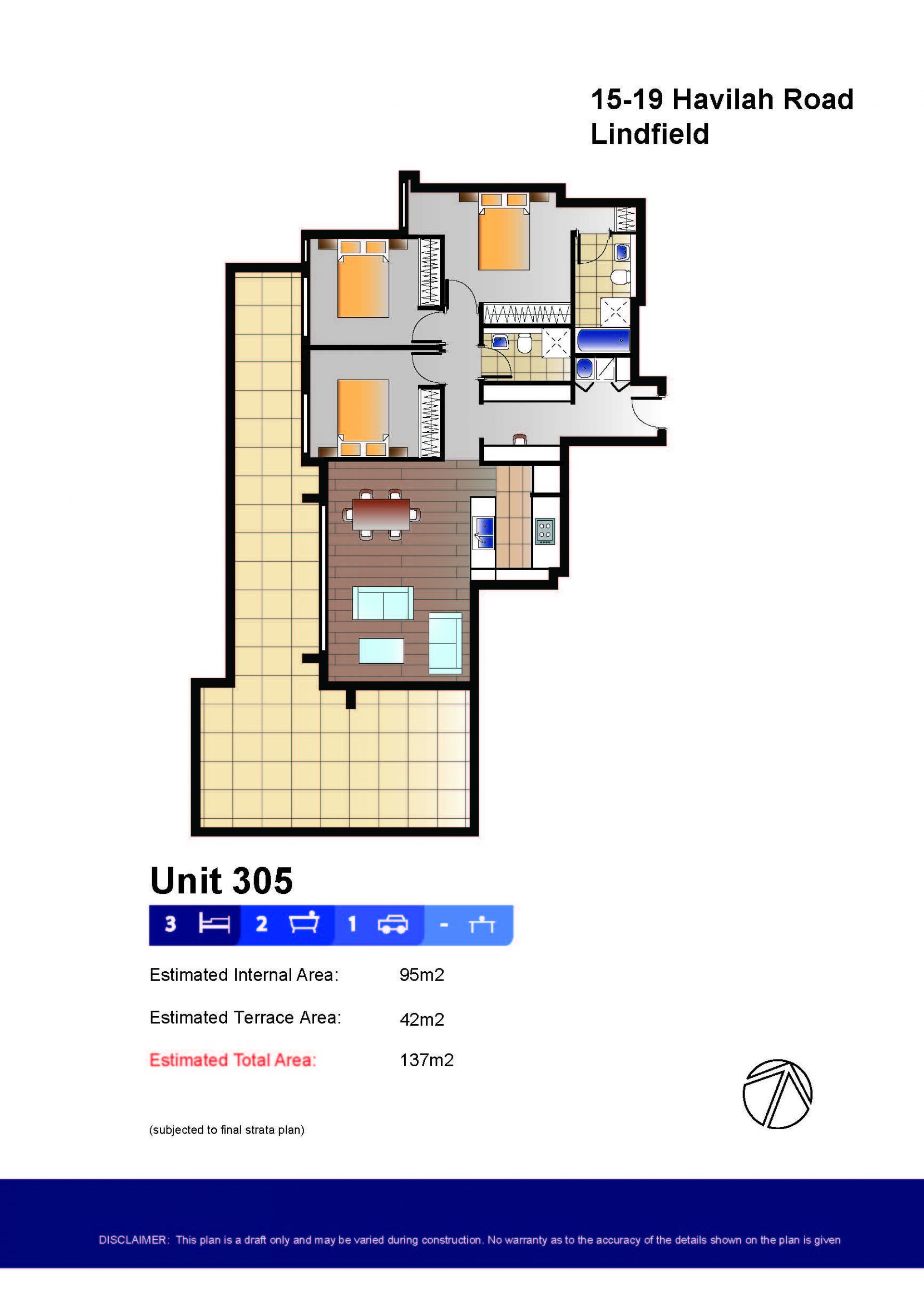 3 Bedroom plus 1 Study Luxurious Apartment for Rent!