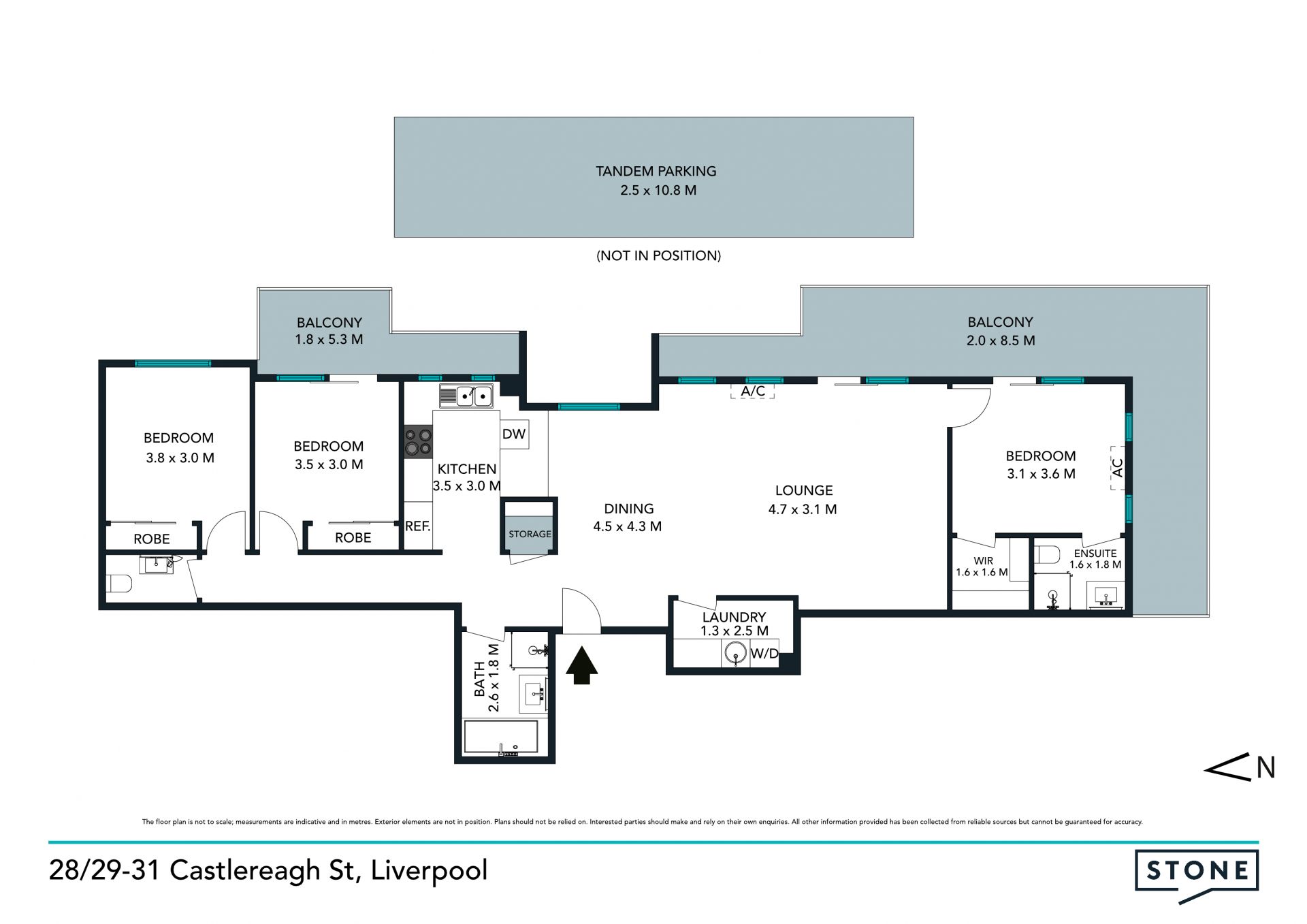 Stunning top floor apartment