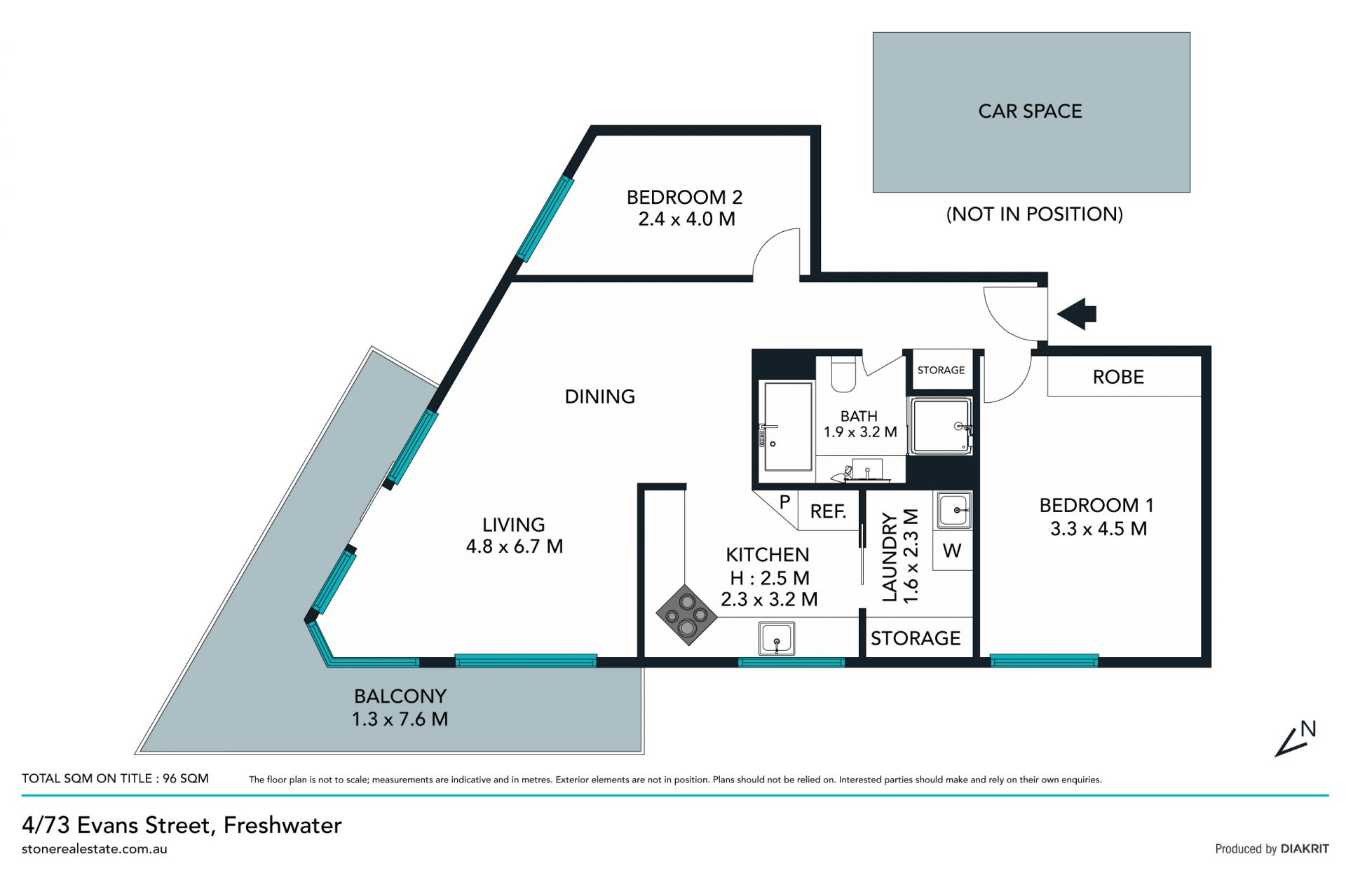 Spacious beachfront apartment