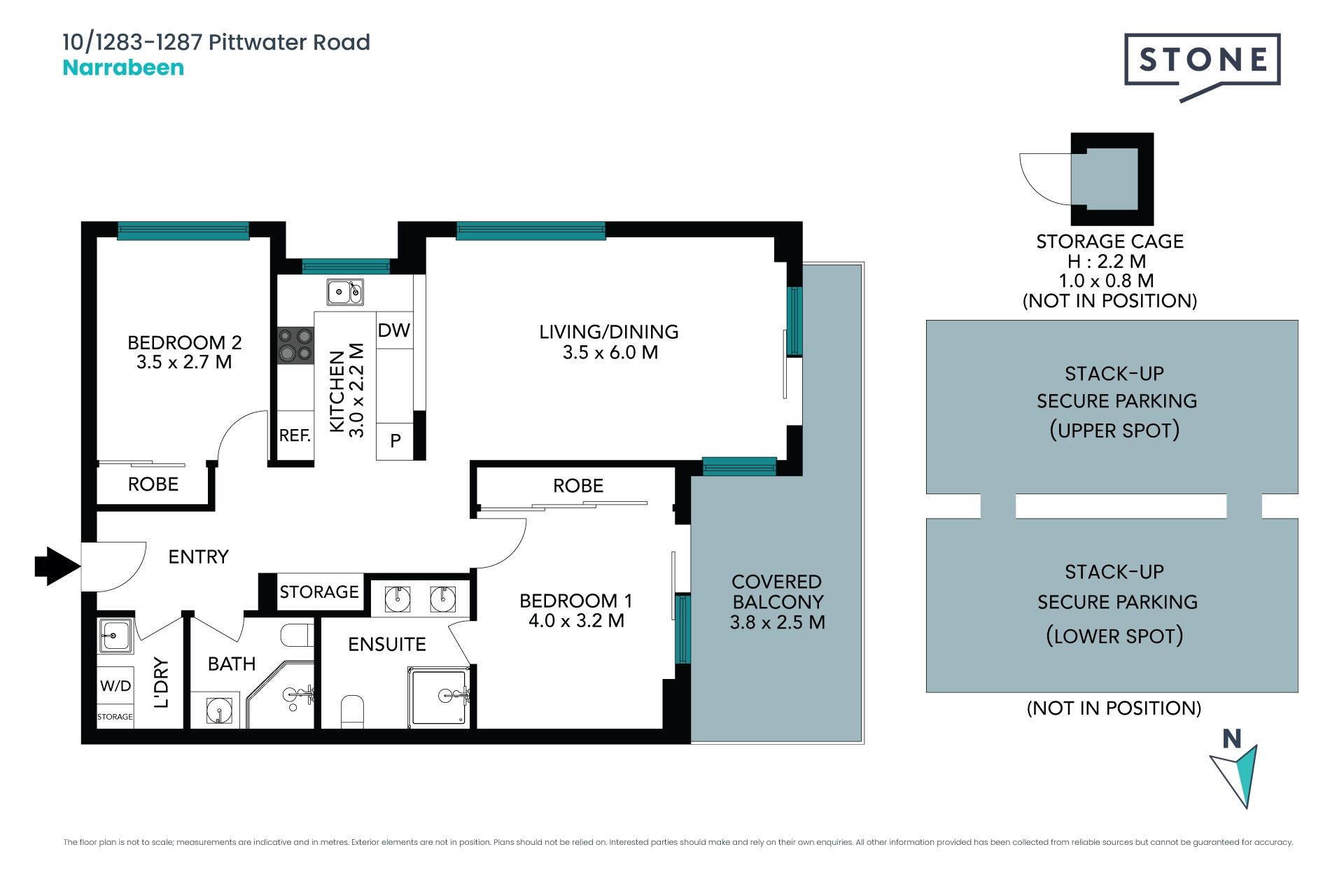 Immaculate apartment in prime location between beach and lake