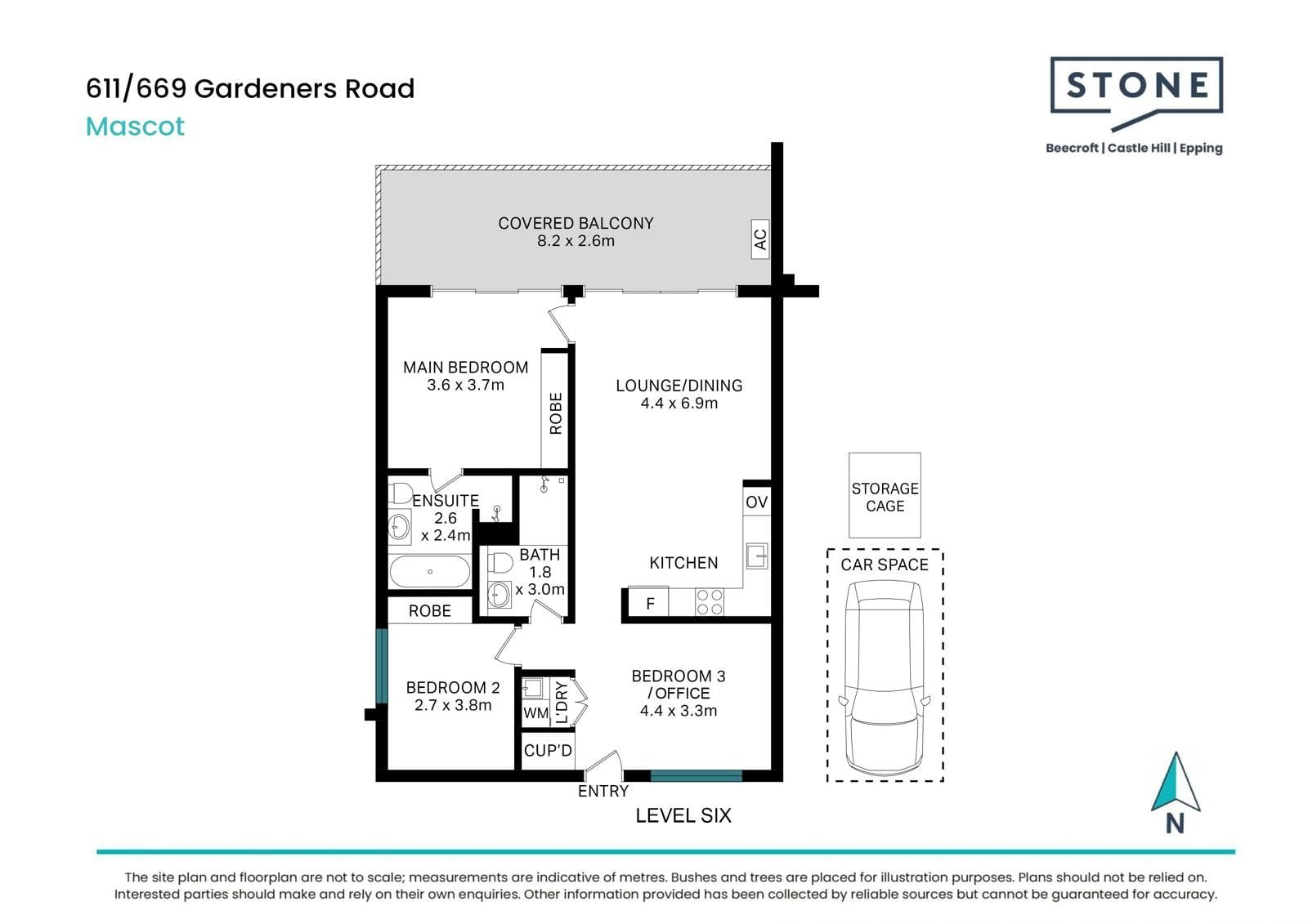 Modern Apartment with City Views and Versatile Study/Third Bedroom