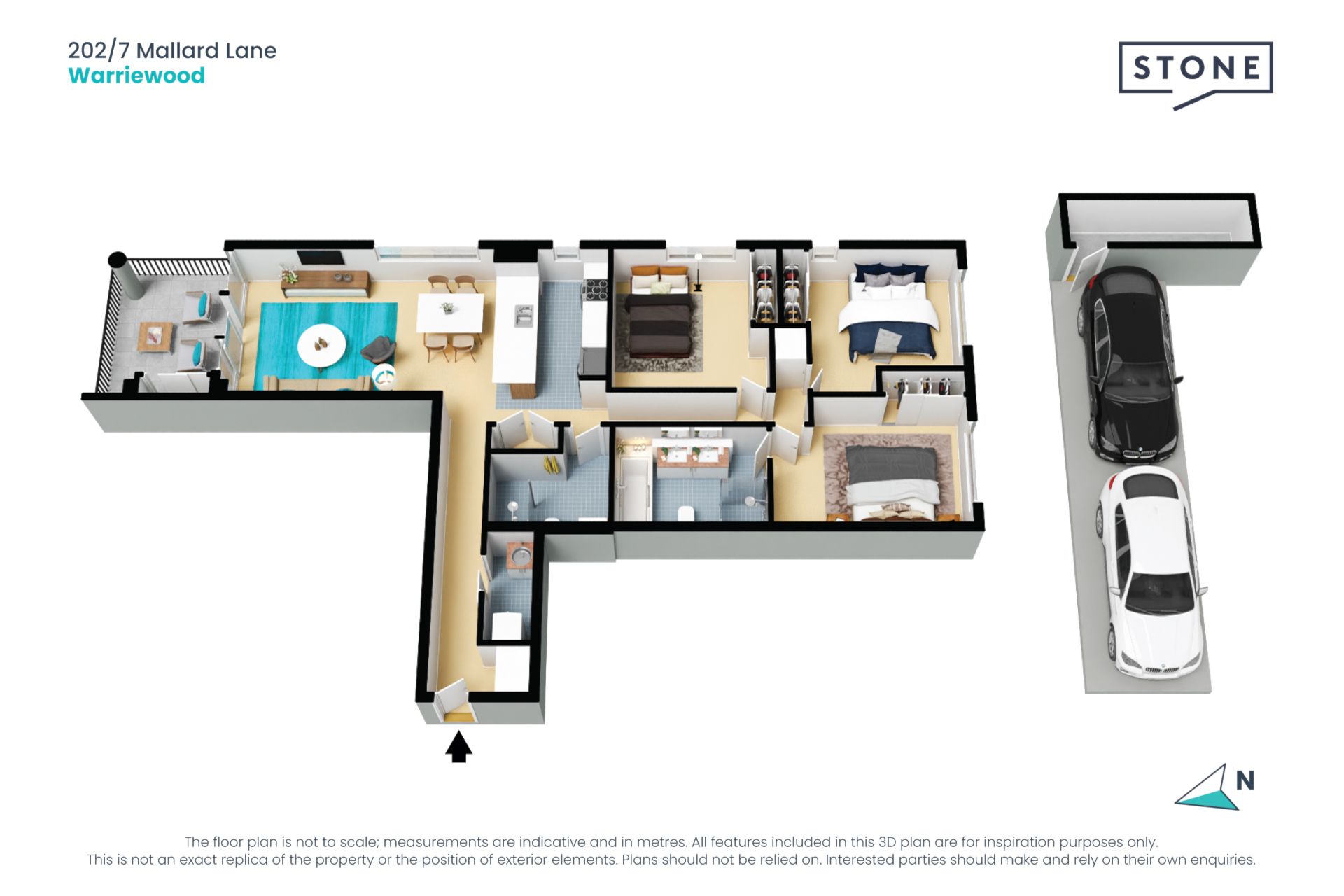 Stylish premium penthouse with perfect North aspect