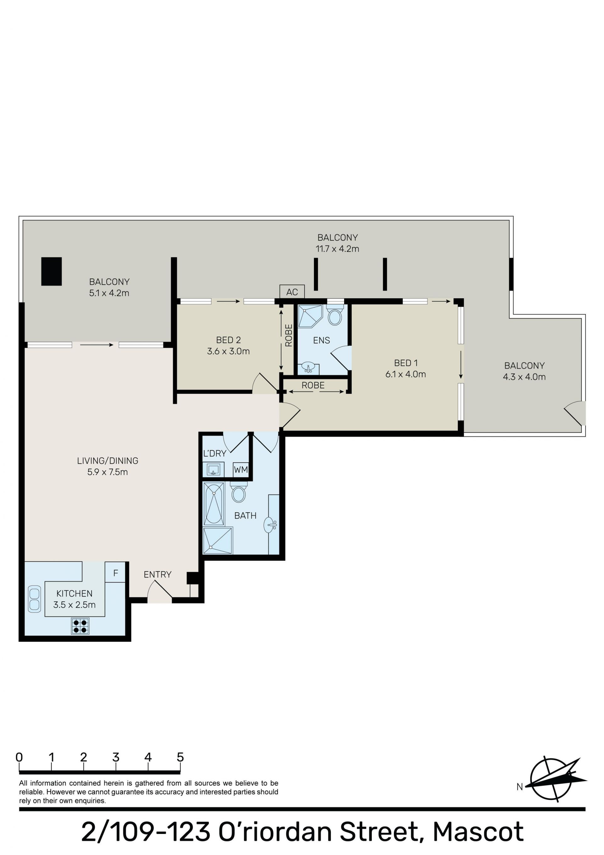 Spacious Apartment with Expansive Ground Floor Courtyard and Potential