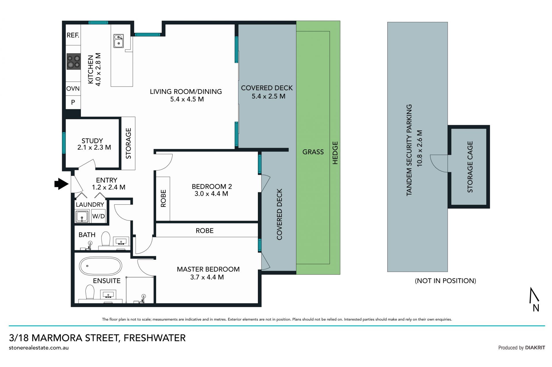 Executive garden apartment in exclusive 