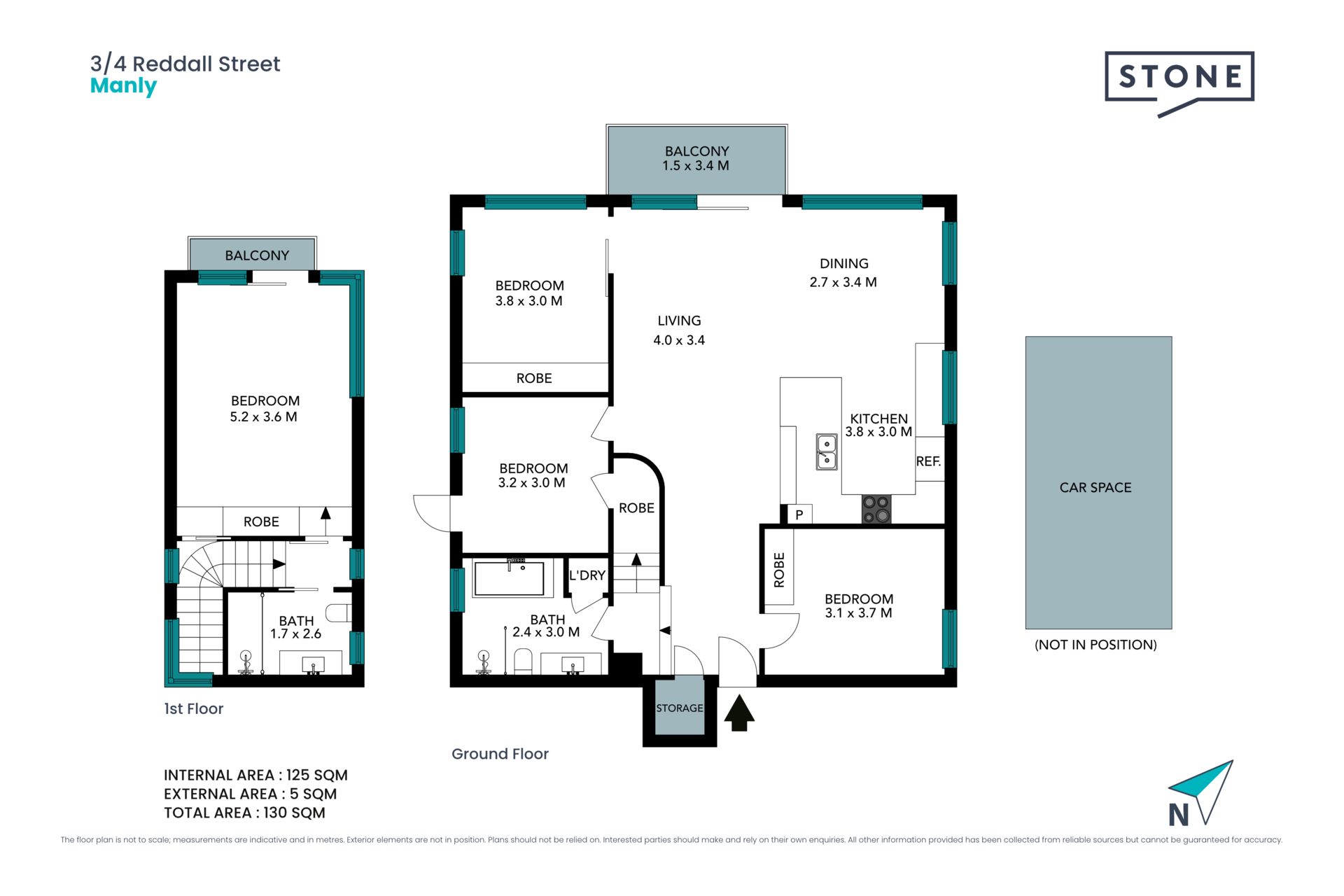 North facing luxury apartment in prime location