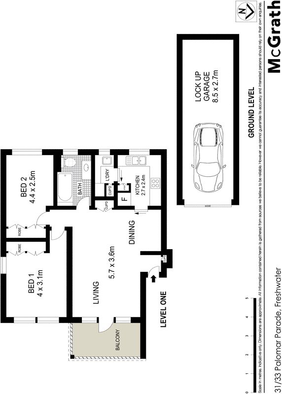 Private apartment in a desirable beachside setting