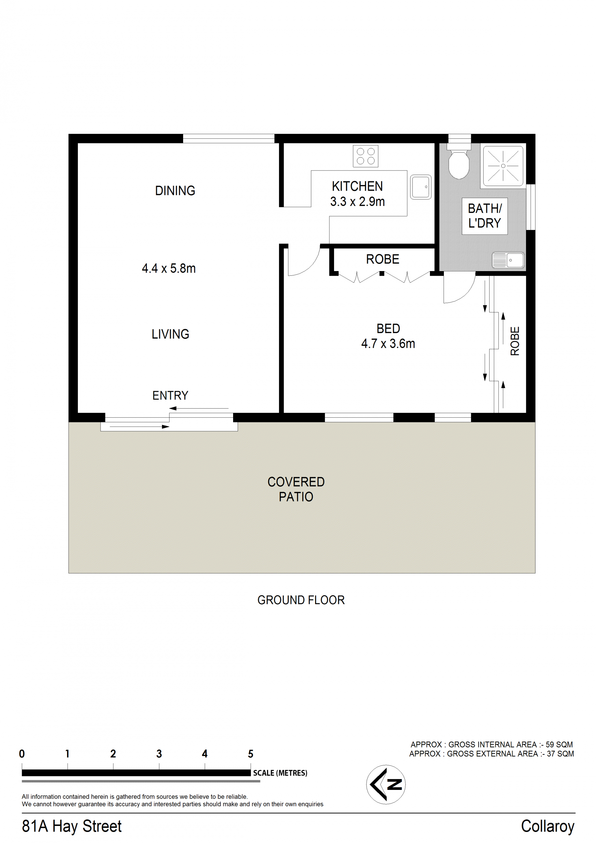 Private oasis only footsteps away from Collaroy beach with utilities included!!