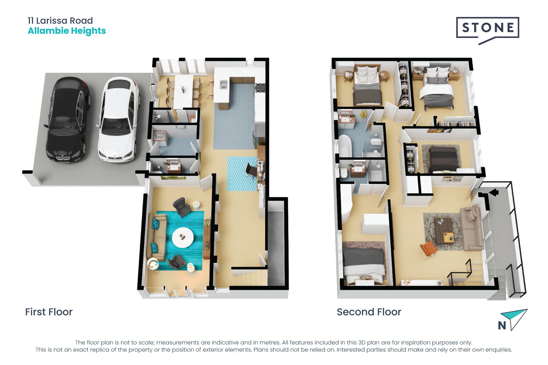 Stylish family home on easycare child-safe gardens