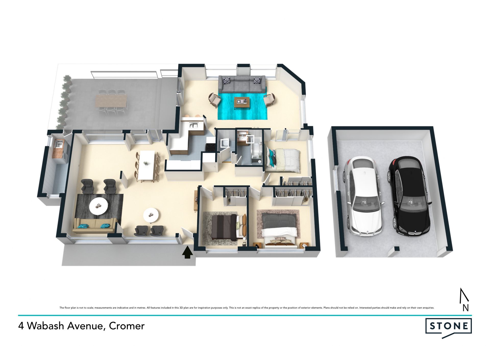 Expansive home in park side setting